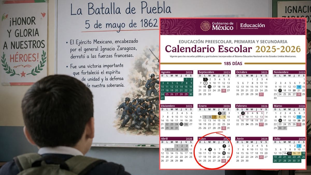 ¿Megapuente escolar de 4 días por la Batalla de Puebla y el Día del Trabajo? Esto dice el calendario oficial de la SEP sobre si habrá clases el lunes 4 de mayo