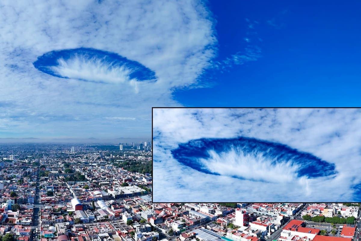 Misterioso “agujero” en el cielo de Puebla sorprende a miles de personas; ¿Qué era?