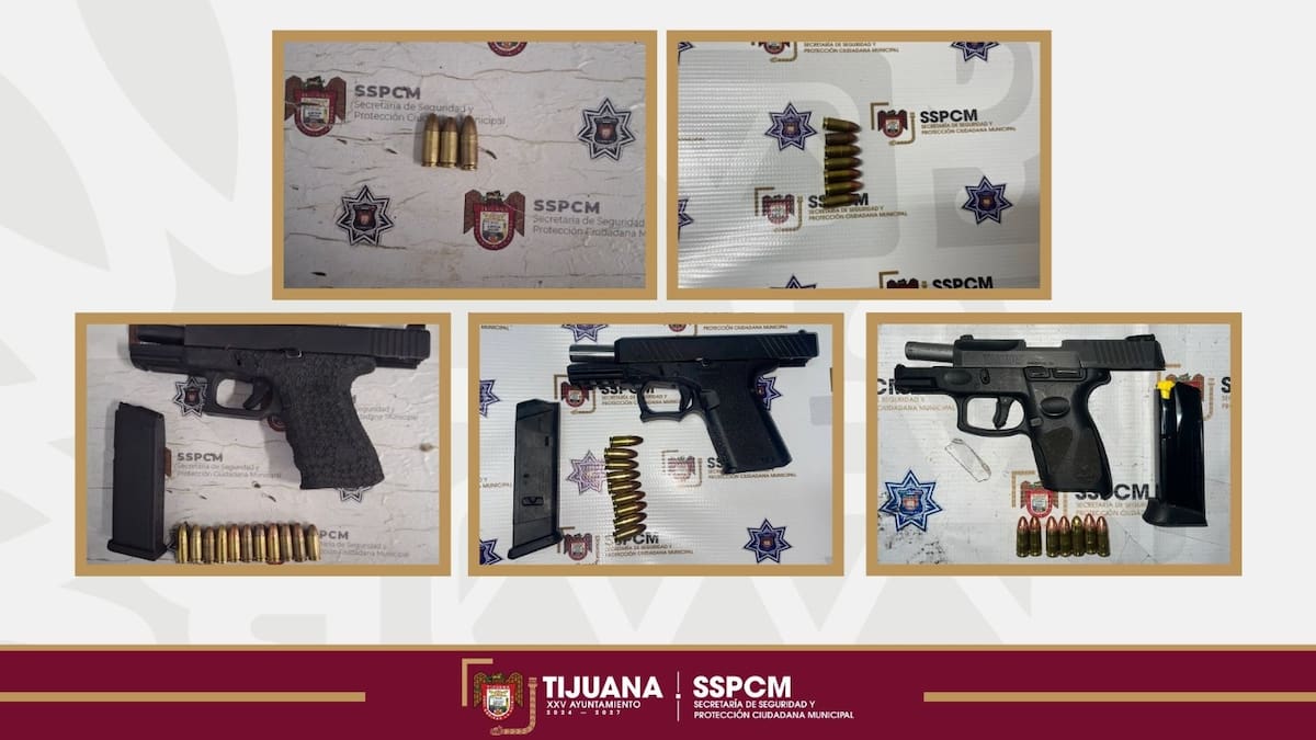 Agentes detuvieron a seis individuos en distintos patrullajes donde fueron aseguradas varias armas de fuego y cartuchos útiles. Fotos: Cortesía