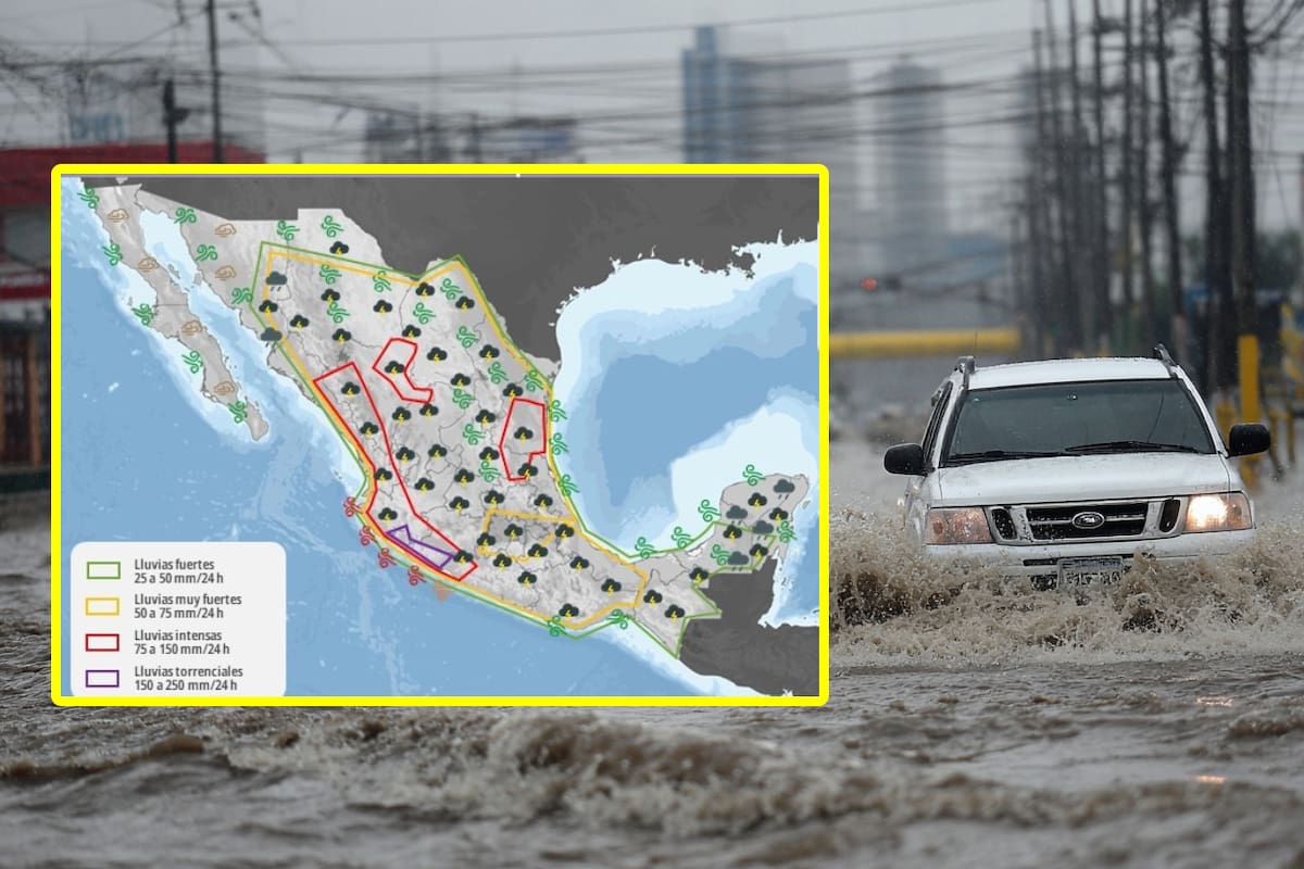 SMN emite alerta por fuertes lluvias que podrían causar inundaciones