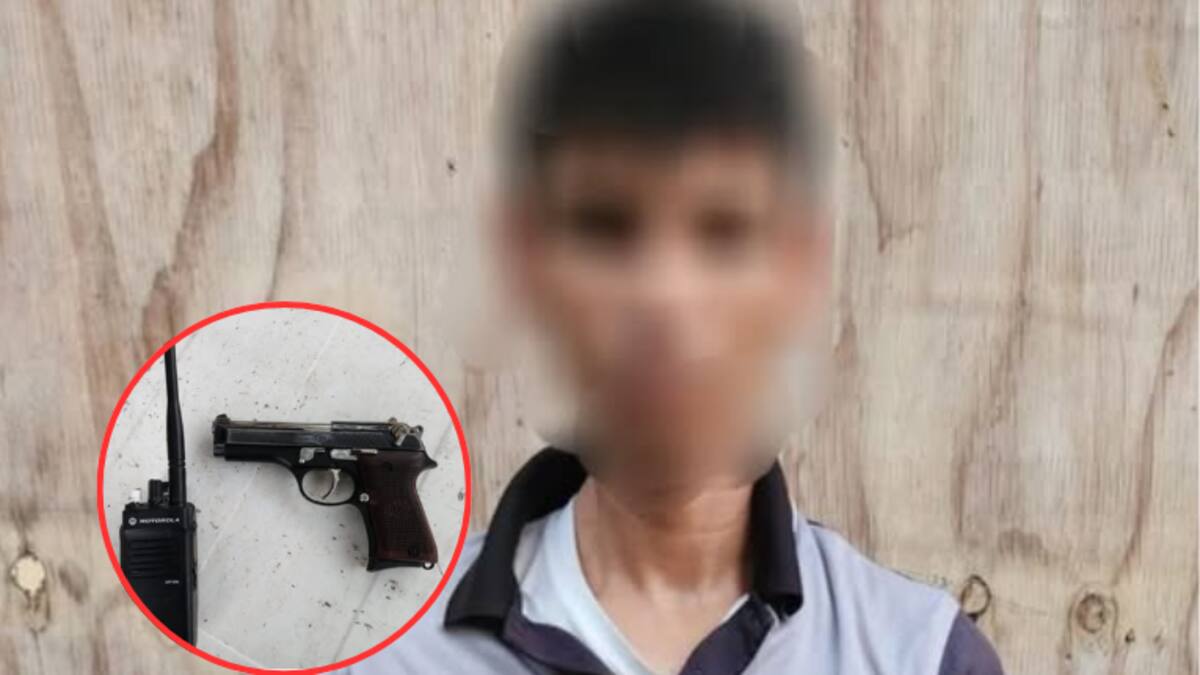 Civil armado con pistola y radio es asegurado tras persecución en carretera de Culiacán por fuerzas federales y estatales