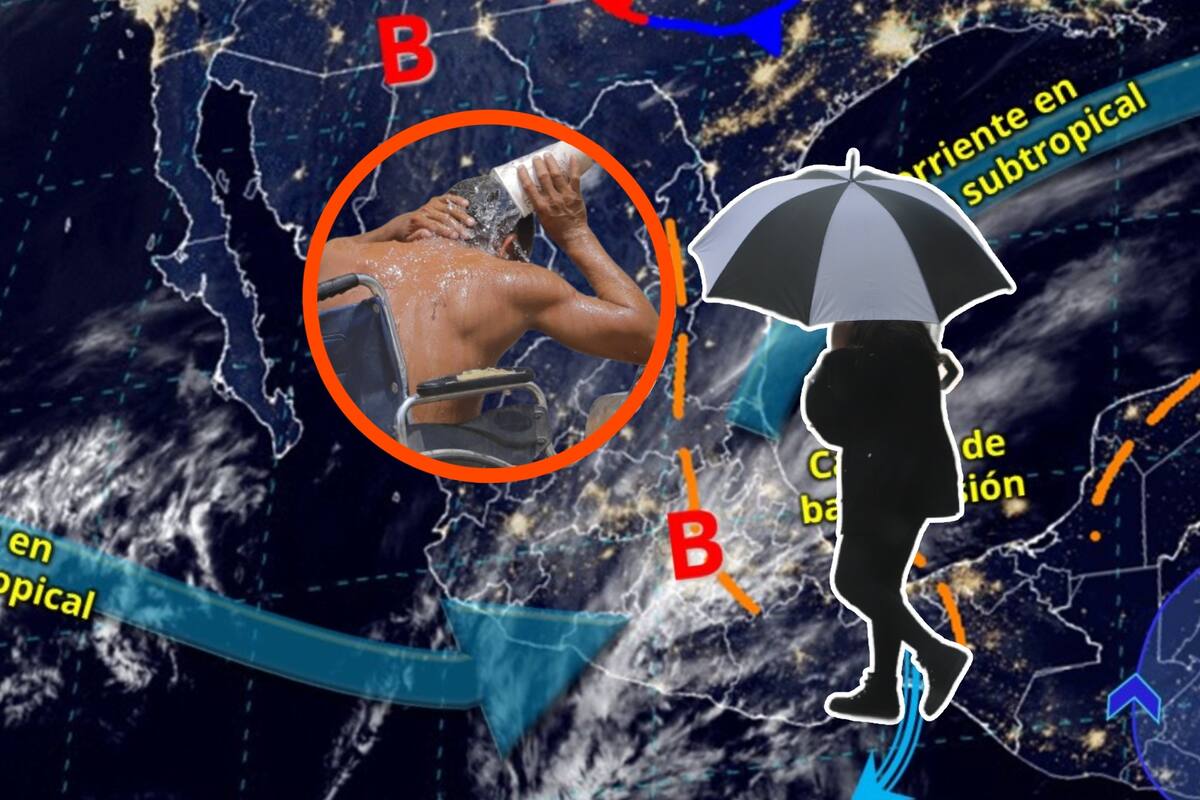 Alertan por lluvias fuertes en México para varios estados y más de 40 grados en al menos 5 entidades