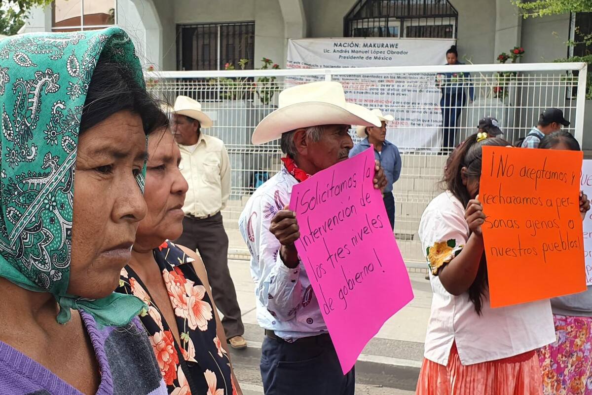 "Somos una nación única en Sonora": Se manifiestan gobernadores de etnia guarijío
