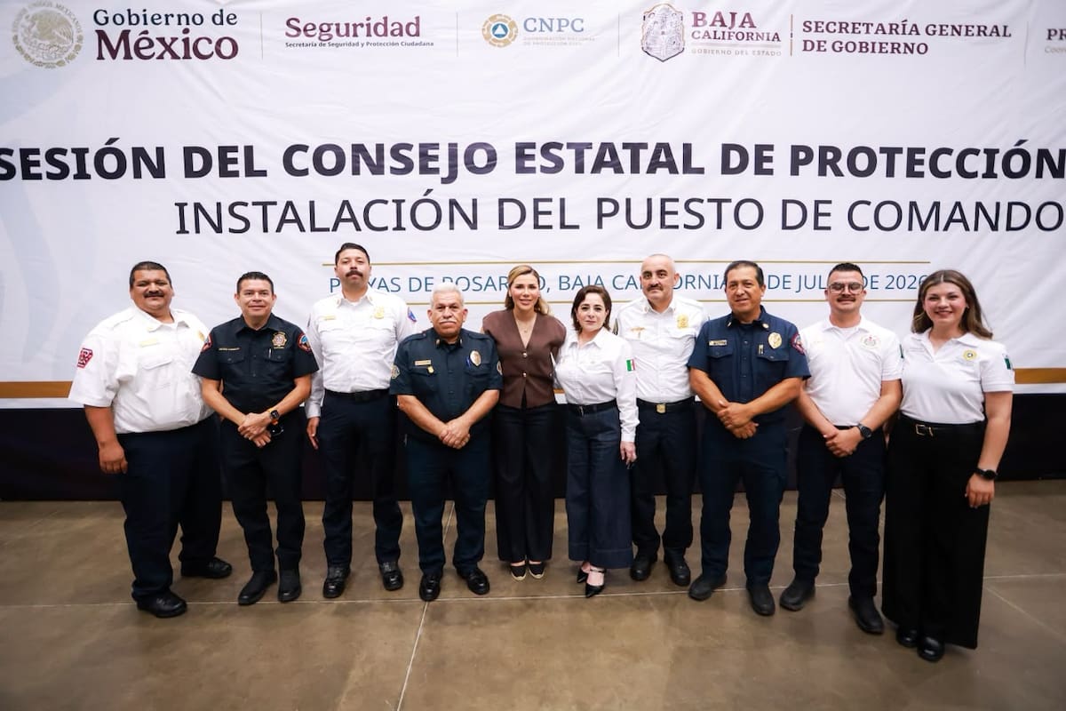 Instalan Puesto de Comando para fortalecer la prevención ante fenómenos meteorológicos en Baja California