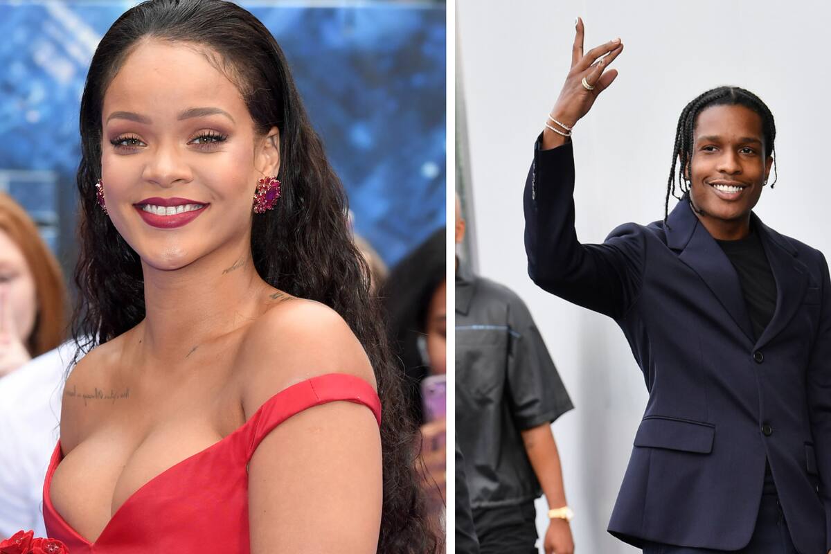 Así reaccionó Rihanna tras la absolución en el juicio de A$AP Rocky