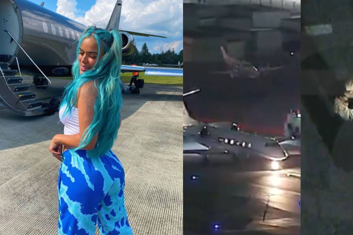 Jet privado de Karol G realiza aterrizaje de emergencia tras reporte de humo