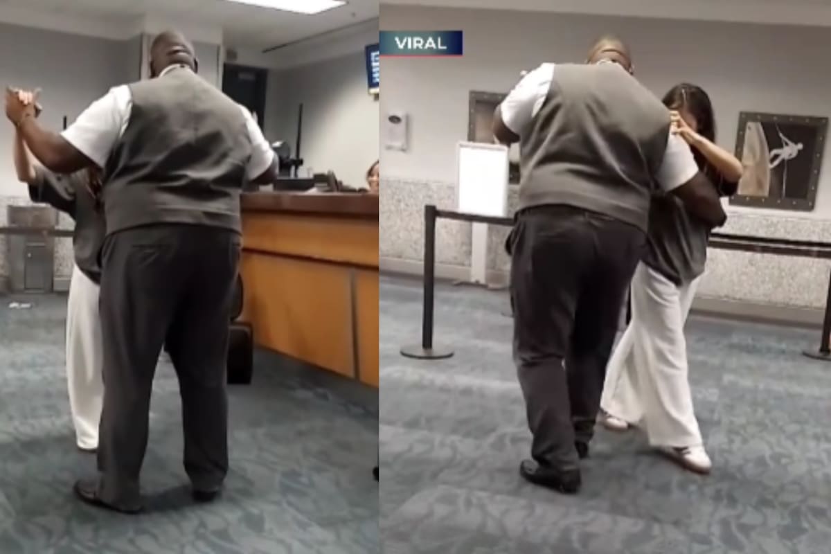 Trabajador de aeropuerto sorprende al pedirle a pasajera argentina que le enseñe a bailar tango