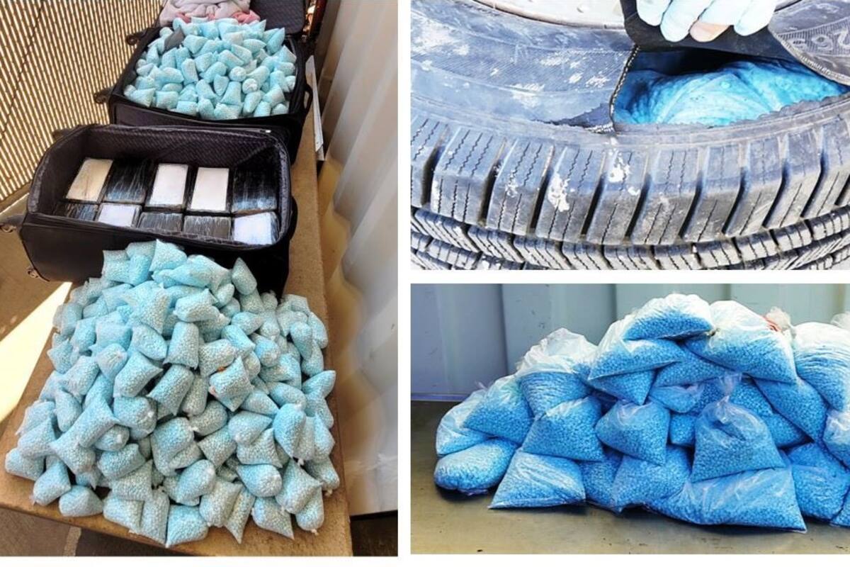 Incautan 1.5 millones de pastillas de fentanilo en garitas de Nogales