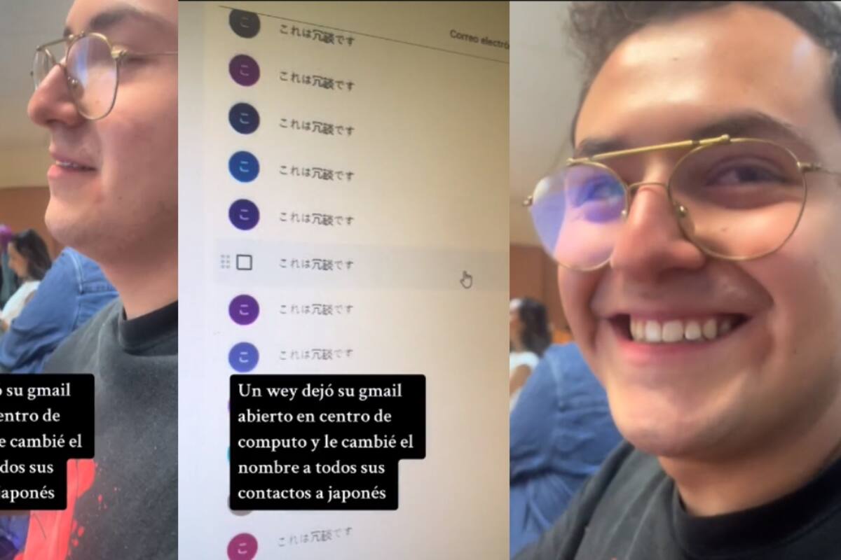 Joven le hace broma pesada a un extraño que dejó su sesión de Gmail abierta: ¡pone el nombre de sus contactos en japonés!