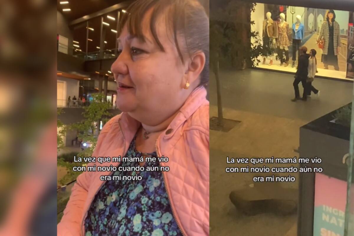 VIRAL: mamá se entera que su hija tiene novio al verla muy cariñosa con un joven en el centro comercial