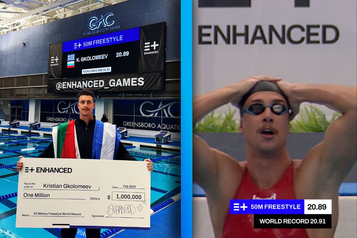 Nadador “rompe” récord mundial tras usar sustancias; lo hizo para anunciar los Enhanced Games