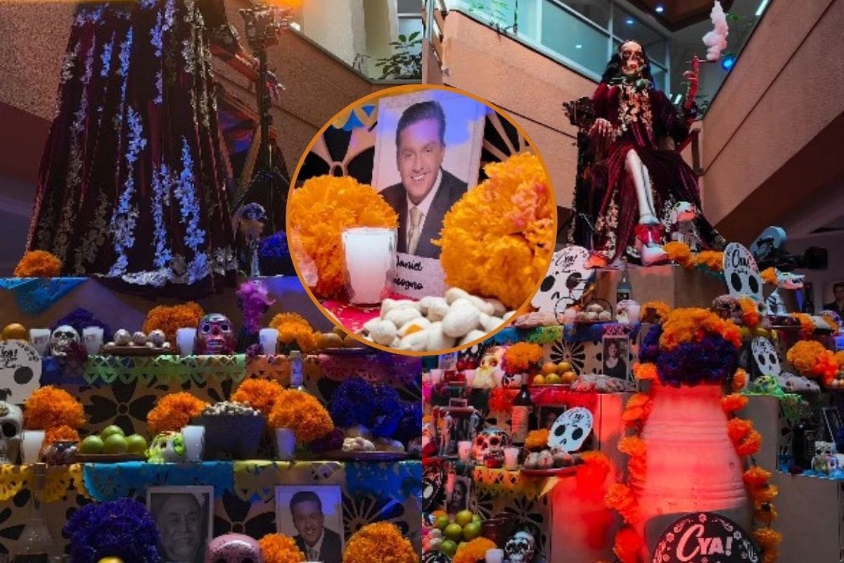 Televisa incluye a Daniel Bisogno, conductor de TV Azteca, en su ofrenda de Día de Muertos