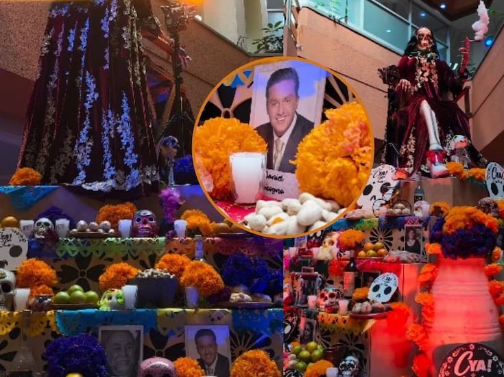 Televisa incluye a Daniel Bisogno, conductor de TV Azteca, en su ofrenda de Día de Muertos