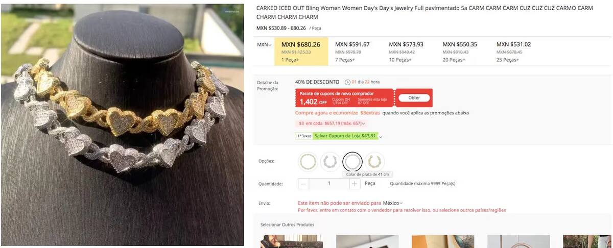 Esto cuesta el collar de Ángela Aguilar