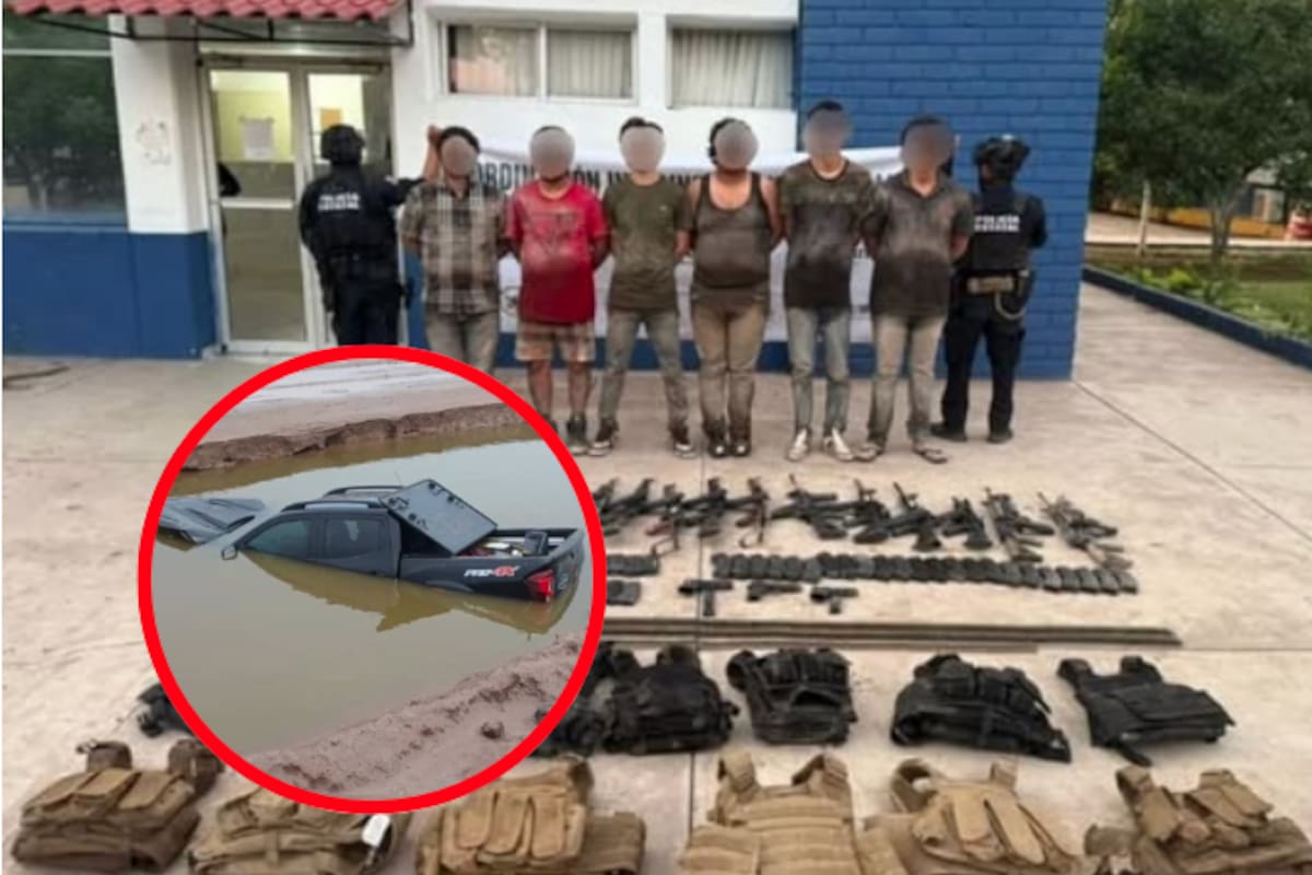 Detienen a 11 civiles armados en Navolato tras enfrentamiento con fuerzas de seguridad