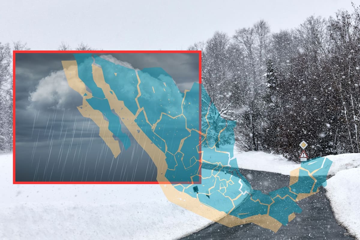 SMN alerta por evento de “Norte”: provocará intensas lluvias y caída de nieve al Norte de México