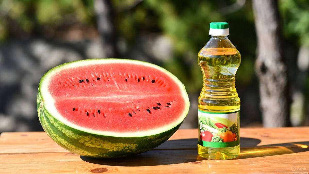 Mezclar sandía con aceite vegetal para qué sirve esta combinación y por qué se ha vuelto popular | Foto: Grok