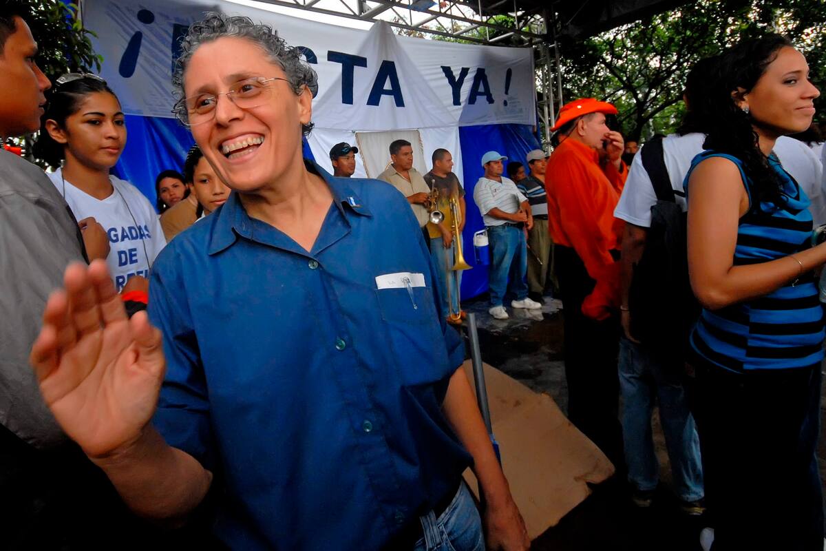 La exguerrillera y exministra sandinista Dora María Téllez. EFE/Mario López/Archivo