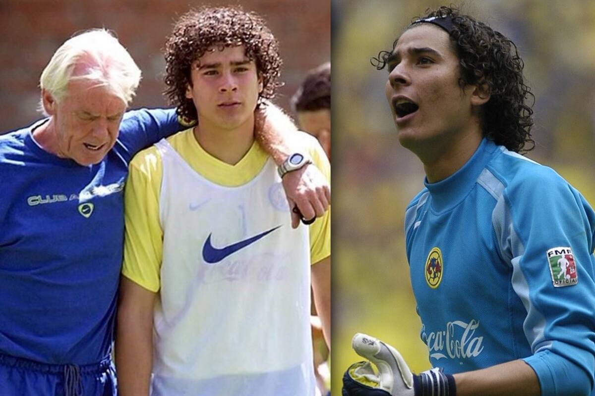 Guillermo Ochoa se despide de Leo Beenhakker, quien lo debutó en el 2004