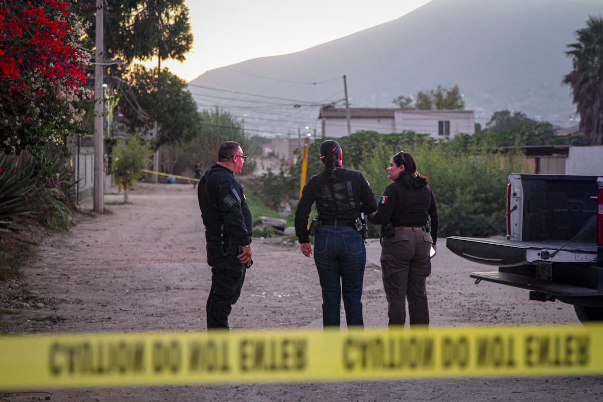se trataba del cuerpo de una mujer envuelta en una cobija y presentaba huellas de violencia. Foto: Border Zoom