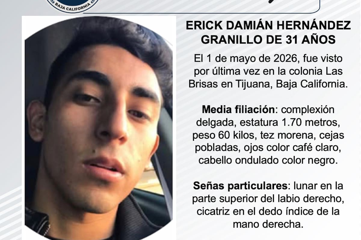 Se busca a Erick Damián Hernández Granillo de 31 años