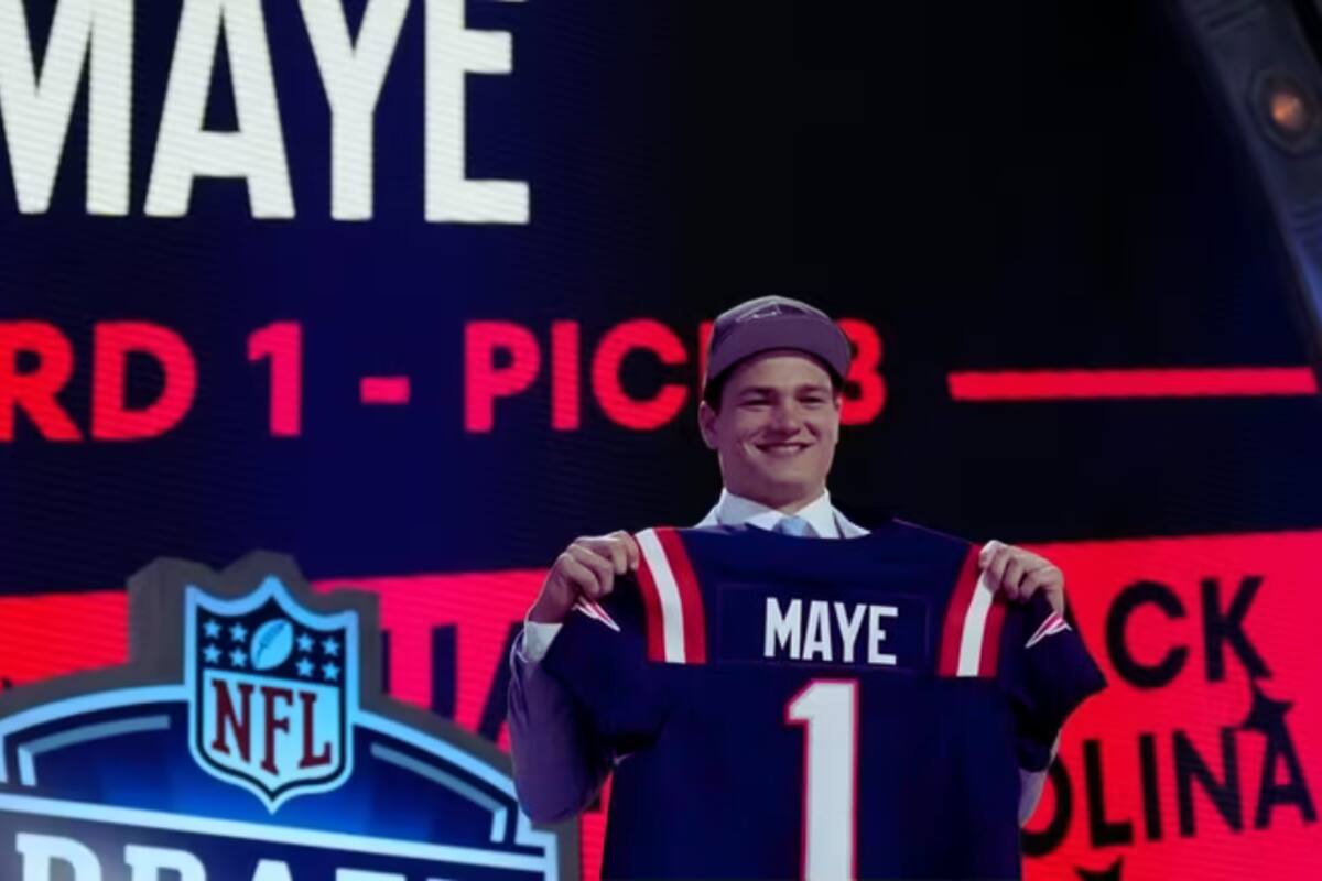 NFL: ¿El nuevo Tom Brady? Patriotas de Nueva Inglaterra seleccionan a Drake Maye con su tercera selección global del NFL Draft 2024
