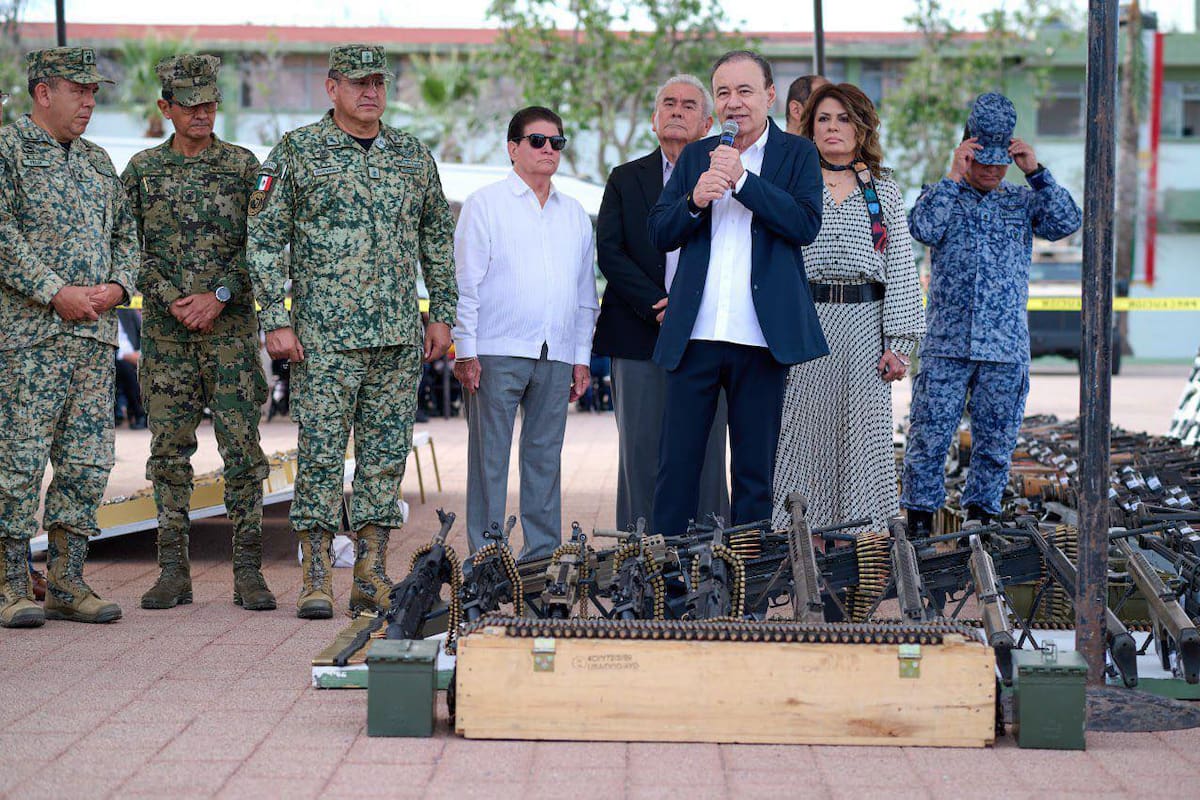 Destrucción de armas fortalece la paz y debilita a grupos criminales, destaca Gobierno de Sonora