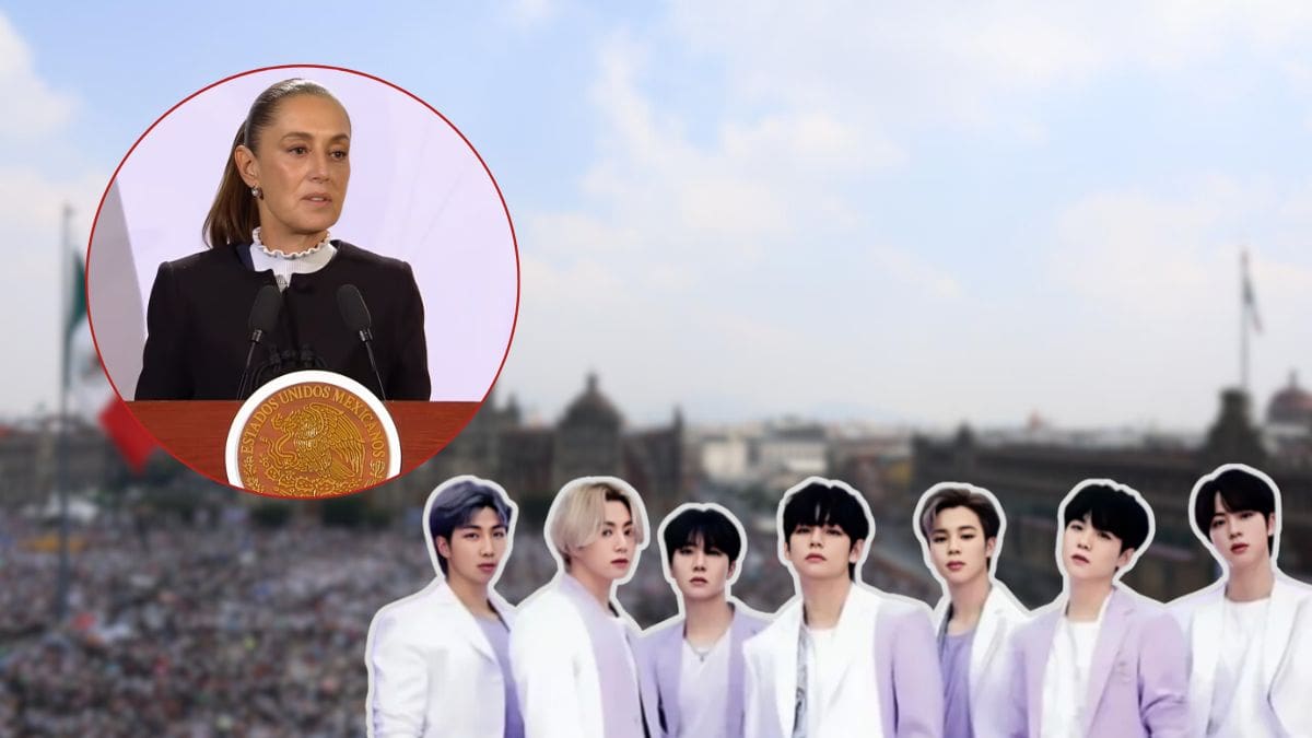 ¿BTS en el Zócalo? Claudia Sheinbaum abre la posibilidad de un concierto gratuito del grupo en 2026