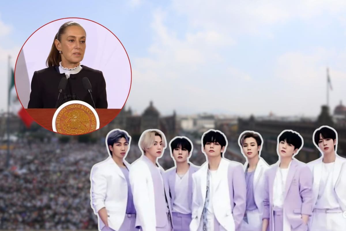 ¿BTS en el Zócalo? Claudia Sheinbaum abre la posibilidad de un concierto gratuito del grupo en 2026
