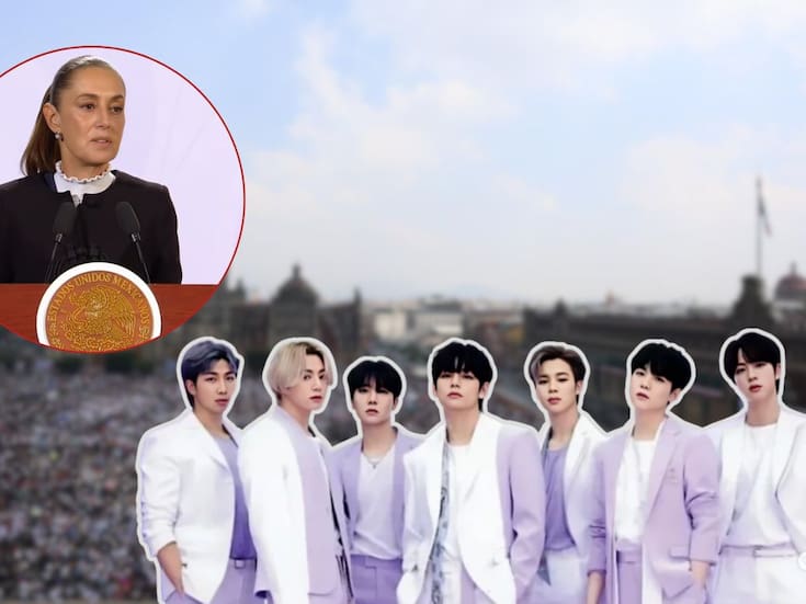 ¿BTS en el Zócalo? Claudia Sheinbaum abre la posibilidad de un concierto gratuito del grupo en 2026