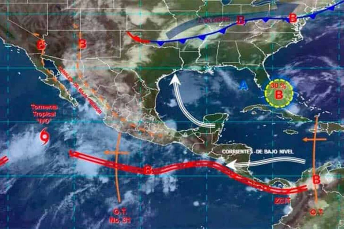 Traería tormenta tropical ‘Ivo’ lluvias para el Sur de Ensenada