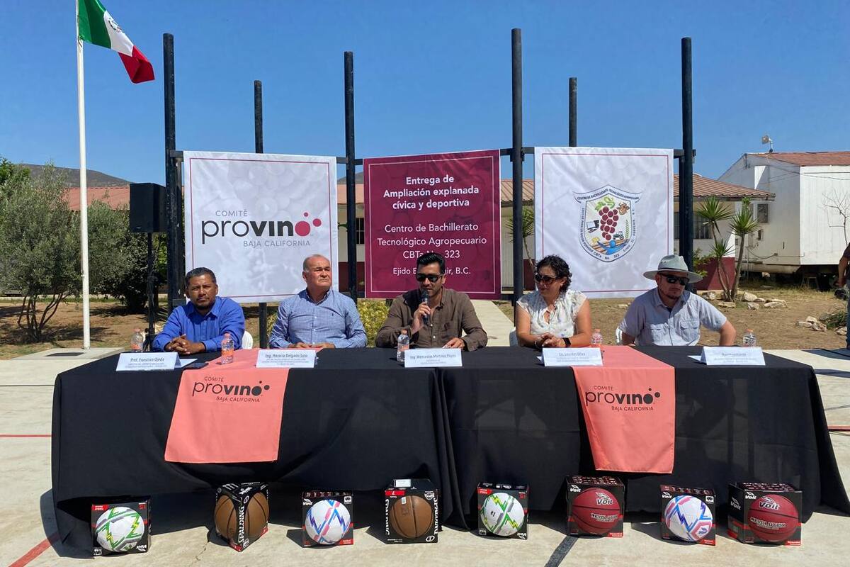 Provino BC fortalece instalaciones del CBTa en El Porvenir