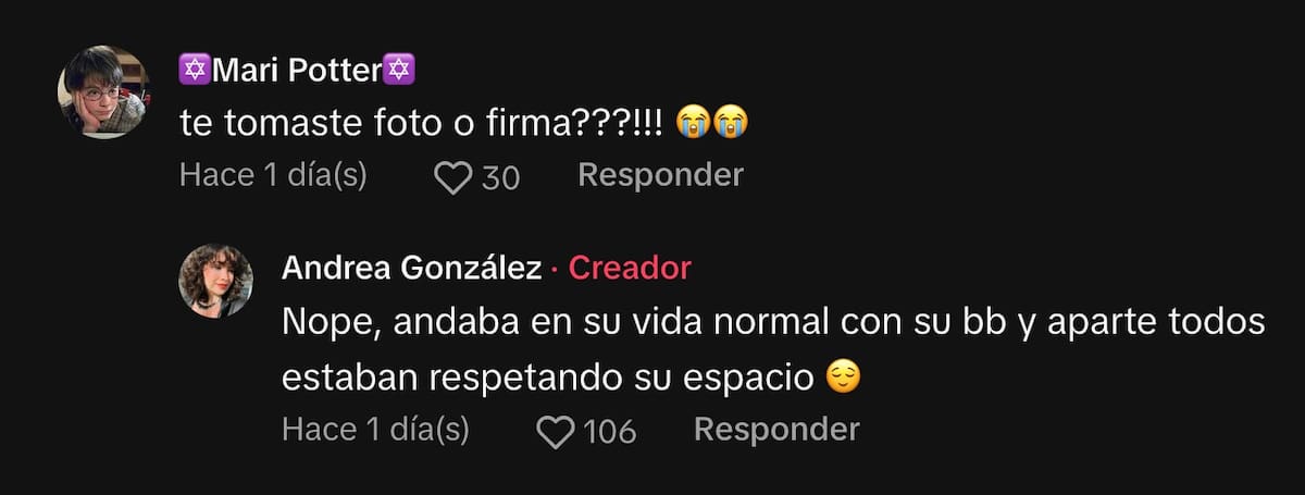 Respuesta de Andrea González.