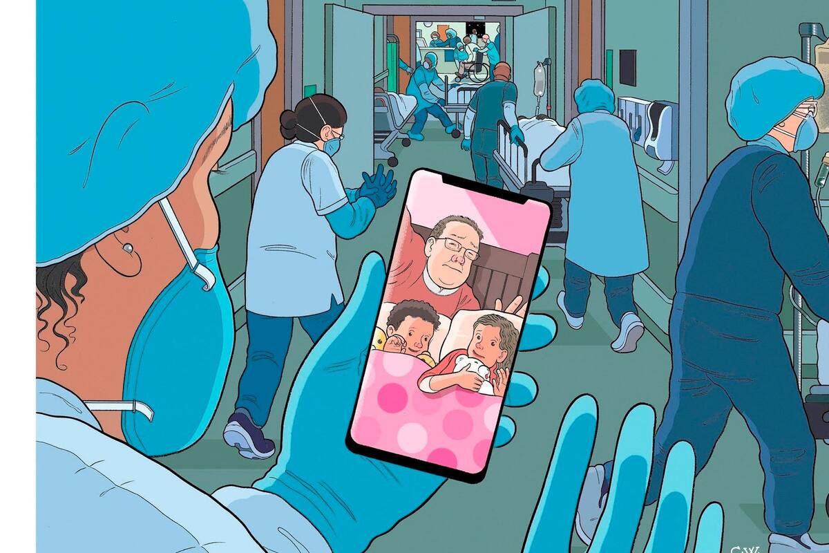 The New Yorker dedica su portada al personal médico