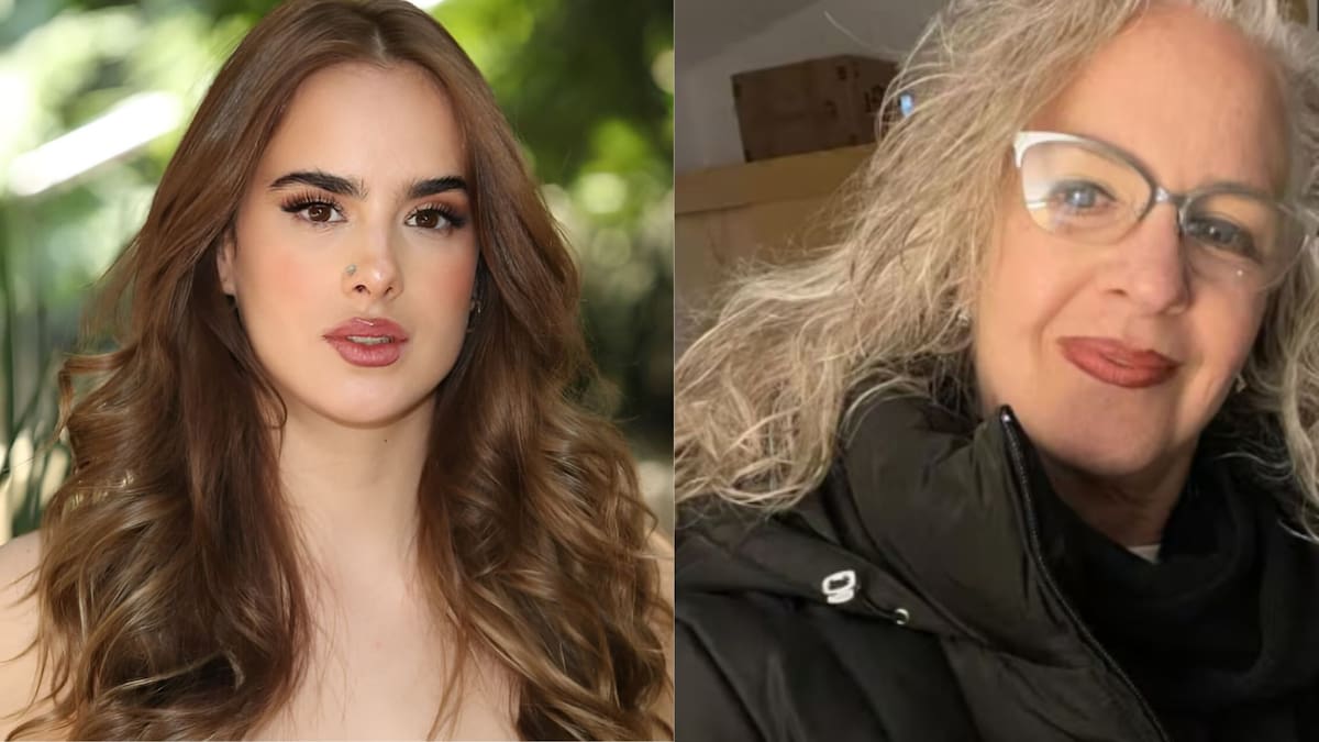 Gala Montes con su madre, Crista Montes.