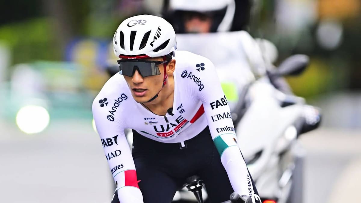 El ensenadense, Isaac del Toro, en el Tour de Alemania 2026. (Foto: IG @isaac_deltoro_romero1)