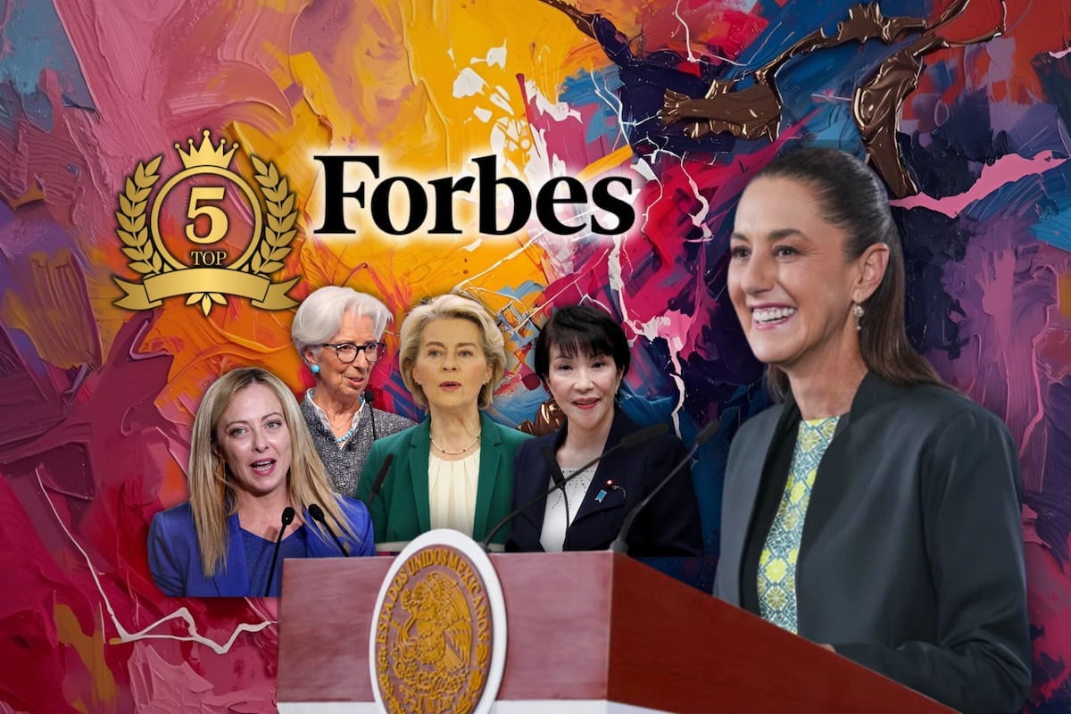 Claudia Sheinbaum se convirtió en una de las 5 mujeres más poderosas de todo el mundo por su impacto e influencia en las personas, según la nueva lista de Forbes