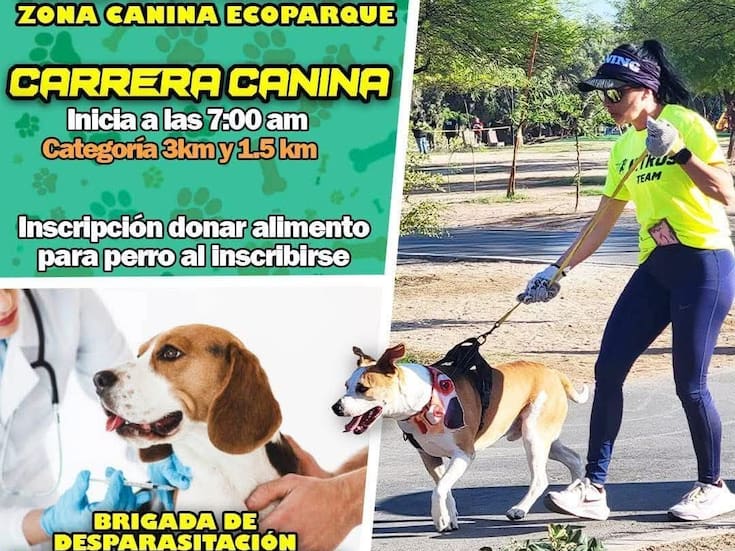 Corre con tu lomito en la Carrera con Mascotas en Mexicali