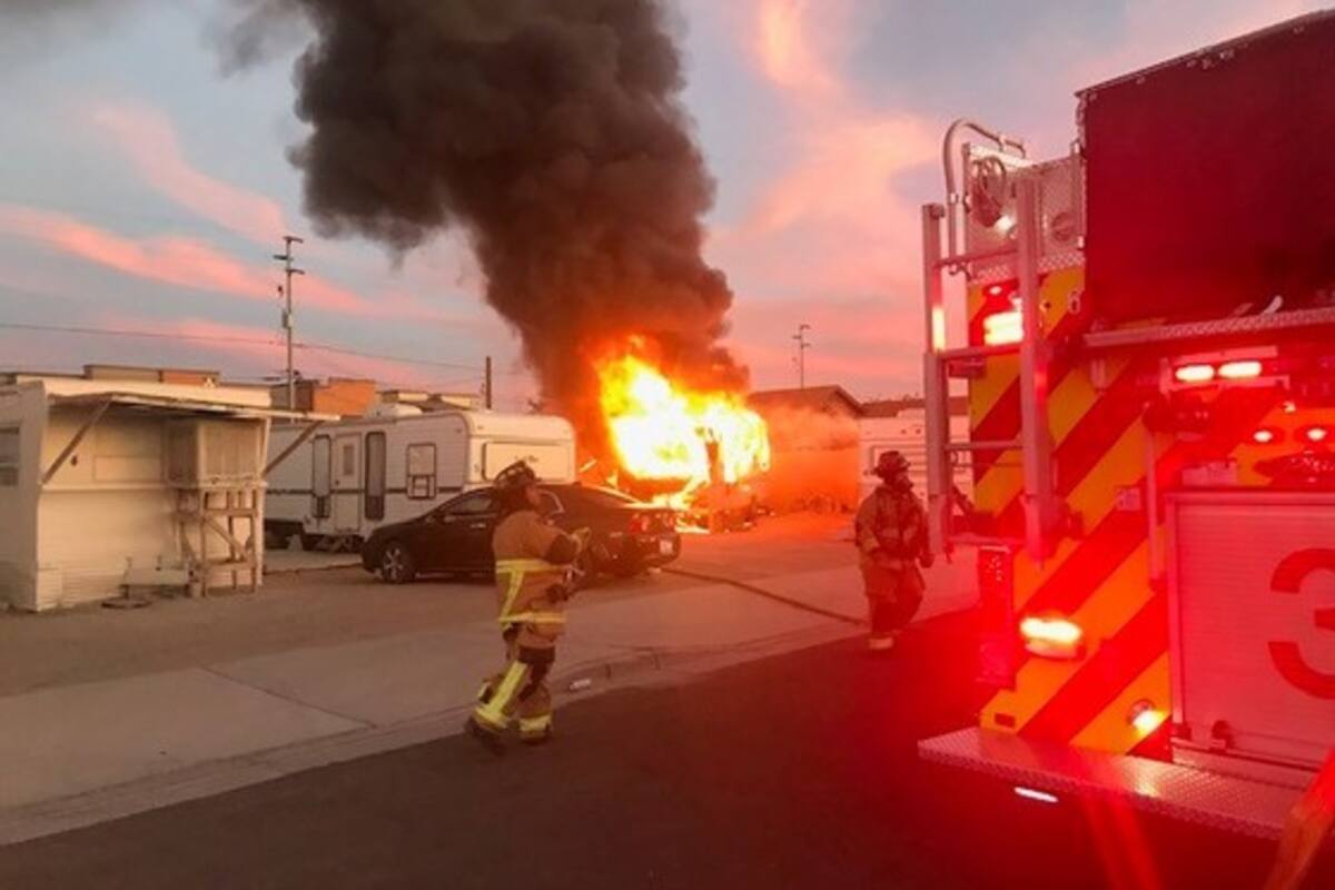 Se incendia casa móvil en Yuma