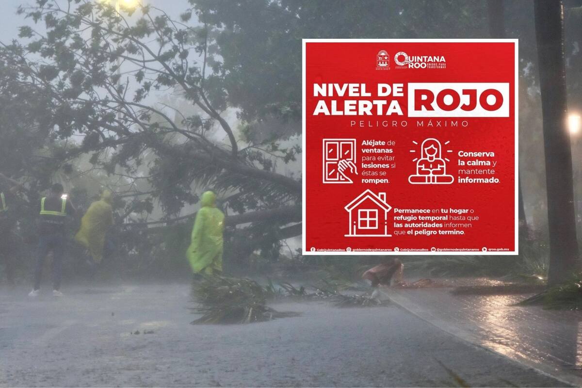 Quintana Roo emite Alerta Roja ante el avance de la Tormenta Tropical Helene