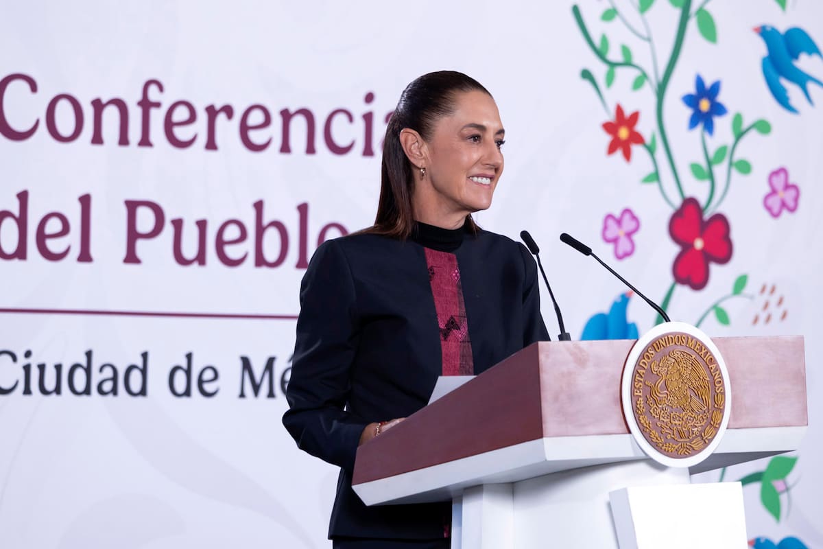 Cuauhtémoc, Ciudad de México. 9 de junio 2026. La presidenta constitucional de los Estados Unidos Mexicanos, la Doctora Claudia Sheinbaum Pardo en conferencia de prensa matutina en el salón de la Tesorería de Palacio Nacional. | Foto: Juan Carlos Buenrostro/Presidencia