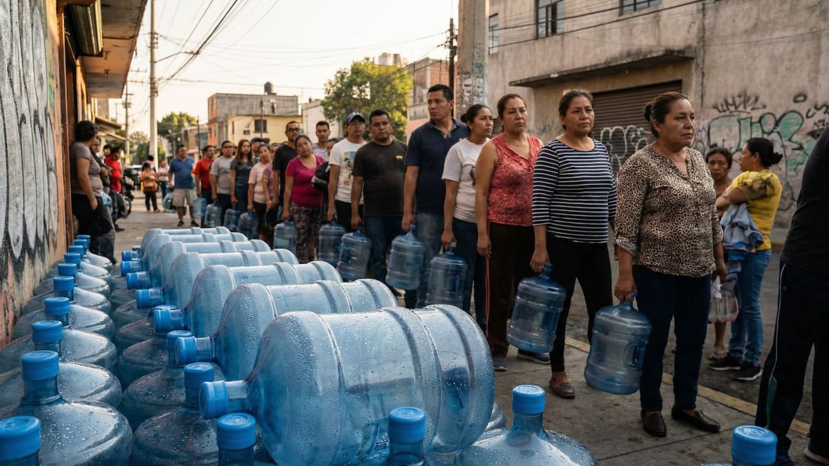 El alto consumo de agua embotellada incrementa la presión sobre los recursos hídricos en México.