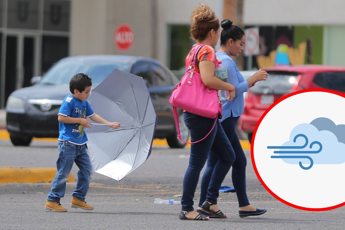 SMN alerta por vientos peligrosos para estas regiones: 80 a 100 km/h