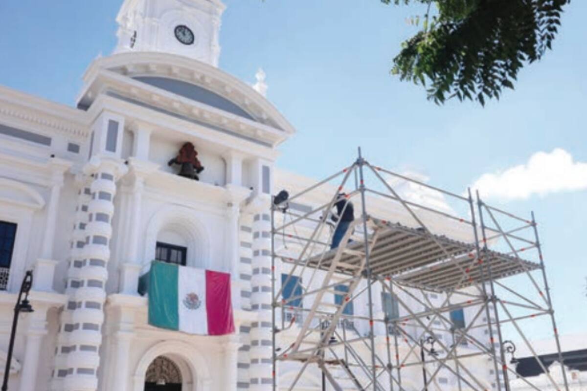 Todo preparado para esta noche del Grito de Dolores