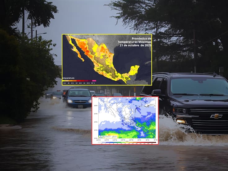 SMN advierte por nuevo frente frío, fuertes tormentas, vientos y temperaturas muy altas y muy bajas a lo largo del territorio mexicano este martes