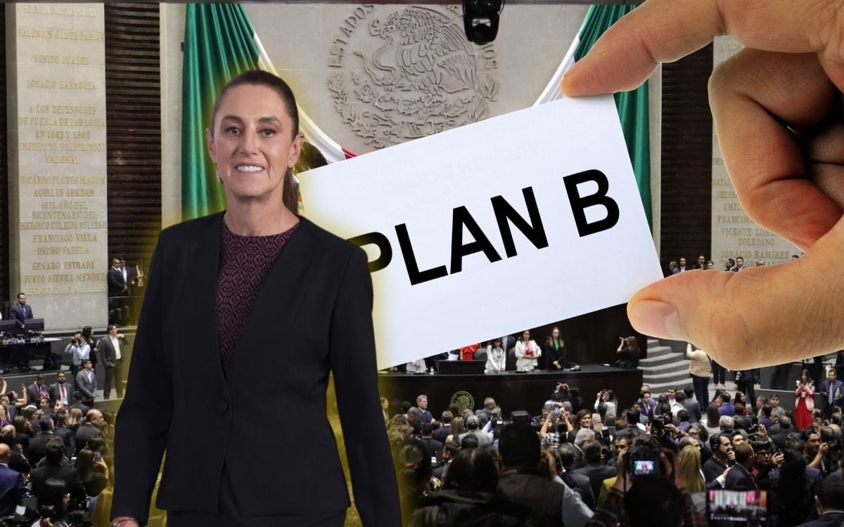 El Plan B de la Reforma Electoral permitiría a Sheinbaum usar la revocación en 2027 como ventaja política, advierten expertos tras analizar la “letra pequeña”. | Crédito: Presidencia/Canva/Banco digital GH