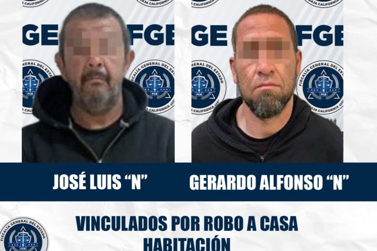 Dos hombres terminan en prisión preventiva por robos a casas