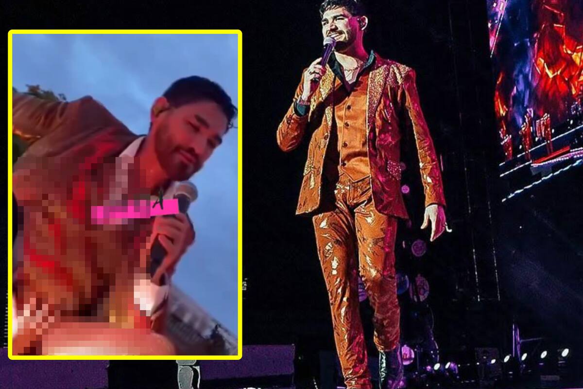 VIDEO: Vocalista de Banda “El Recodo” fue acosado sexualmete y tocado indebidamente por una fan durante concierto, causando indignación