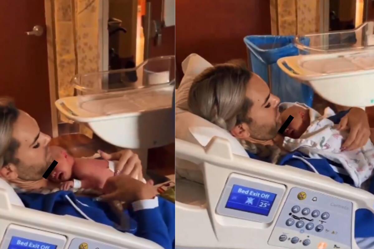 VIDEO: Pareja gay simula parto en hospital y desata polémica en redes sociales