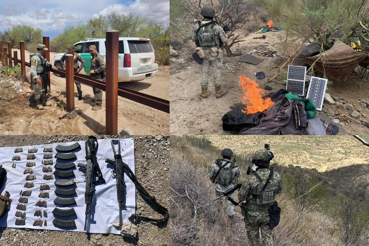 Decomisan armas y detienen a vigilante en cerros fronterizos